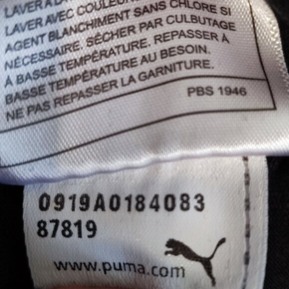 Puma T-shirt boys size L (14-16) black & grey with silver graphic design - Picture 7 of 10